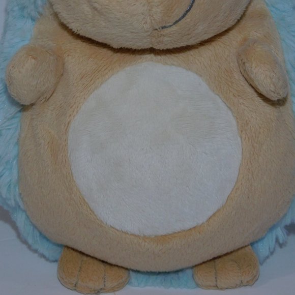Ganz 8" Plush Blue Musical Belly Bright Stuffed Light Up Hedgehog Lovey Baby - Picture 3 of 11